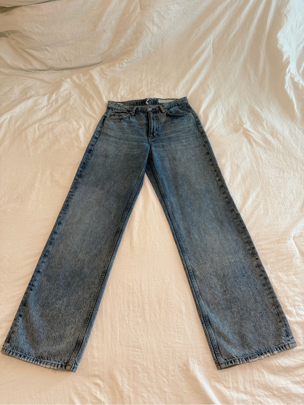 Rag & bone Shea, high rise, full length, relaxed straight leg Jean.